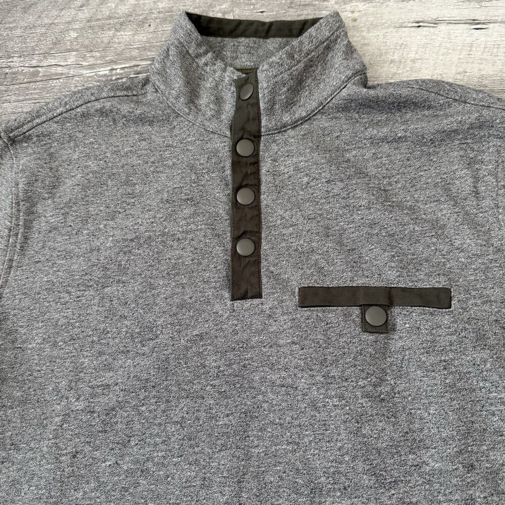 UNTUCKit Parkson 1/4 Zip Pullover Mens Size Medium Gray Long Sleeve Fleece Golf